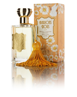 Découvrez Marions-nous par Oriza L. Legrand. Une eau de parfum florale et poudrée unique : Rose, Iris, et Musc Tonkin. L'élégance historique chez CQFD Avignon.