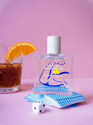 Découvrez Esprit de Contradiction de Maison Matine chez CQFD Avignon. Parfum unisexe hespéridé et boisé. Concentration 20%, alcool bio, fabriqué en France. 50ml.