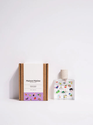 Découvrez Poom Poom de Maison Matine chez CQFD Avignon. Parfum unisexe, floral et boisé, fabriqué en France avec de l'alcool de blé bio. Un vrai coup de coeur !
