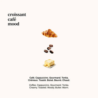 Découvrez Croissant Café version spray de Versatile chez CQFD Avignon. Un extrait de parfum gourmand aux notes de café. Alcool bio, végan et fabriqué en France.
