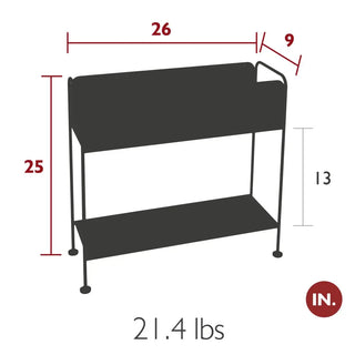 Cache-pot sur pied Picolino Fermob H.63 cm - Étagère Métal | CQFD