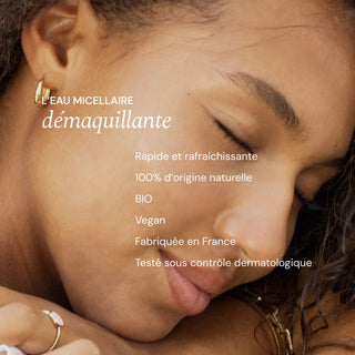 Flacon eau micellaire démaquillante 90 ml