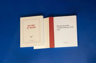 GALLIMARD - Carnet carré "Refaire le monde"