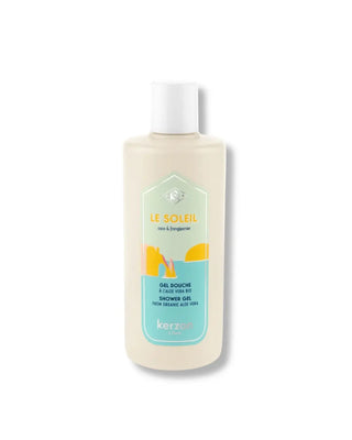 Offrez à votre peau le gel douche Le Soleil de Kerzon chez CQFD Avignon. Sillage coco & frangipanier, aloe vera bio. Made in France 320ml.