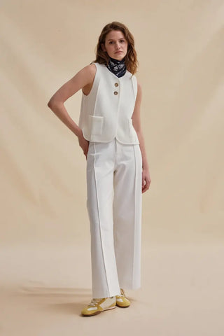 Gilet sans manches Le Minor blanc