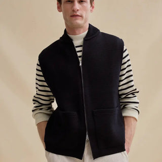 Gilet zippé Le Minor marine