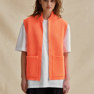 Gilet zippé Le Minor orange