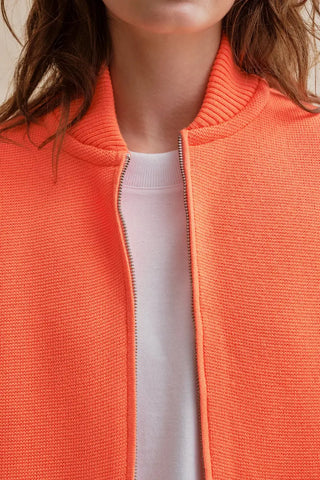Gilet zippé Le Minor orange