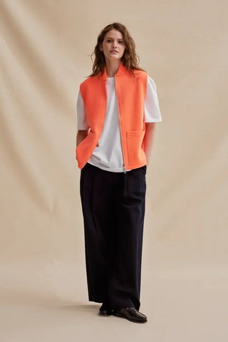 Gilet zippé Le Minor orange