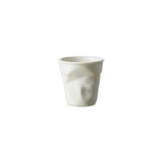Gobelet espresso 8cl Froissé Revol blanc coquille