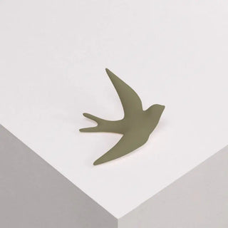 Hirondelle murale en céramique Monochromic vert provence
