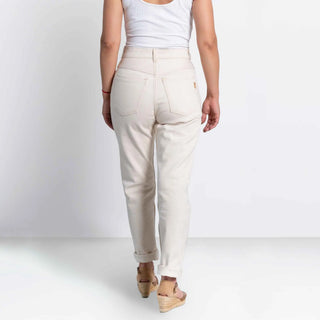 Jeans Mom Femme Écru Jeanne - DAO | Made in France | CQFD