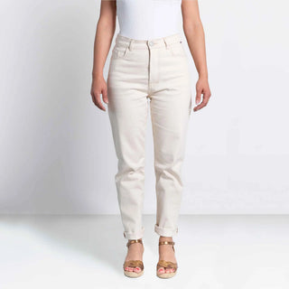 Jeans Mom Femme Écru Jeanne - DAO | Made in France | CQFD