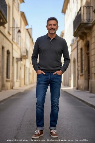 Jean Droit 101 1083 SuperDenim Flex - Indigo Brut | Fabriqué en France
