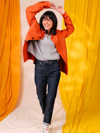 Jean Femme 1083 201H Droit Taille Haute - 100% Coton Bio