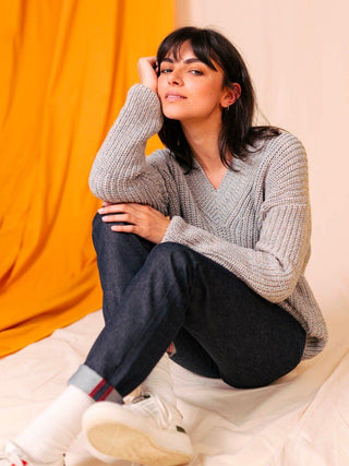 Jean Femme 1083 201H Droit Taille Haute - 100% Coton Bio