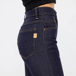 Jeans DAO Charlie Denim Lin demi slim taille haute