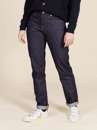 Jean Droit Femme 201N 1083 - 100% Coton Bio Indigo Brut