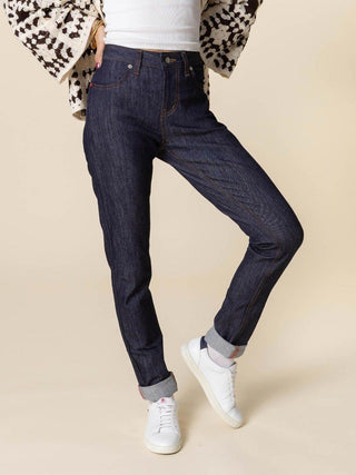 Jean Slim 204N 1083 Le Fuselé - Coton Bio Indigo Brut
