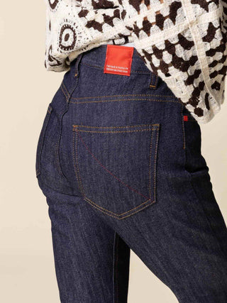 Jean Slim 204N 1083 Le Fuselé - Coton Bio Indigo Brut