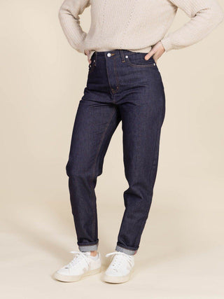 Jean Mom 208H 1083 - 100% Coton Bio Indigo Brut