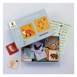 Jeu de Mémory Animaux et Empreintes
