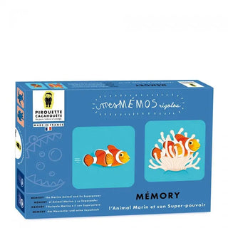 Jeu de Mémory Animaux marins et Super-pouvoirs