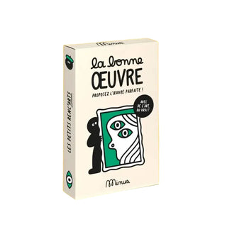 Découvrez le jeu La Bonne Œuvre de Minus Éditions chez CQFD Avignon. Cartes d'art et d'argumentation dès 8 ans avec Paris Musées, assemblé en France.