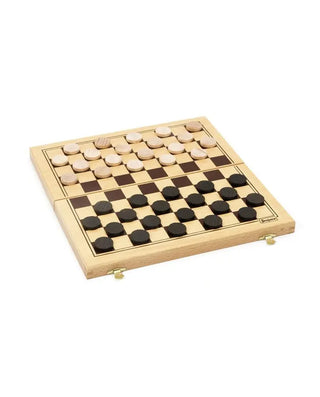 Jeu de dames pliant en bois