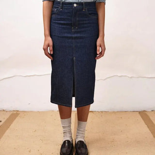 Jupe longue jeans brut DAO