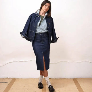 Jupe longue jeans brut DAO