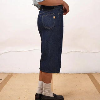 Jupe longue jeans brut DAO
