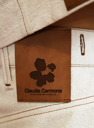 Découvrez la jupe "Mimi" Off-White de Claudia Carmona chez CQFD Avignon. Une jupe évasée modulable en robe, en coton bio recyclé et naturel.