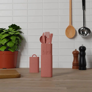 Kit de couverts ré utilisables BINI blush