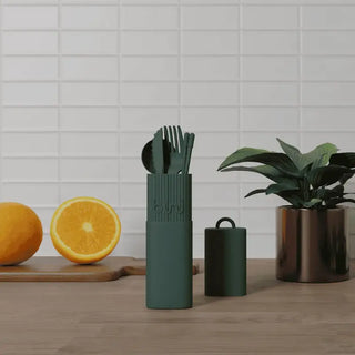 Kit de couverts réutilisables BINI vert