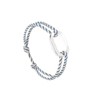 LE VENT A LA FRANCAISE - Bracelet Maillon plat 22mm plaqué argent