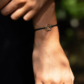 LE VENT A LA FRANCAISE - Bracelet Trèfle plaqué or