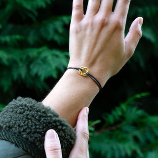 LE VENT A LA FRANCAISE - Bracelet Trèfle plaqué or