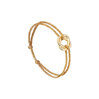 LE VENT A LA FRANCAISE - Bracelet Trèfle plaqué or