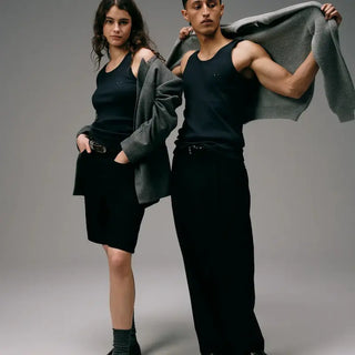 Le Véritable débardeur Marcel charbon