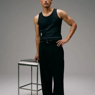 Le Véritable débardeur Marcel charbon