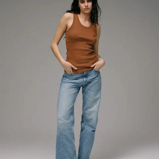 Le Véritable débardeur Marcel cognac Les Tricots Marcel