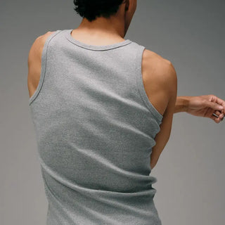 Le Véritable débardeur Marcel gris chiné (avec logo) Les Tricots Marcel