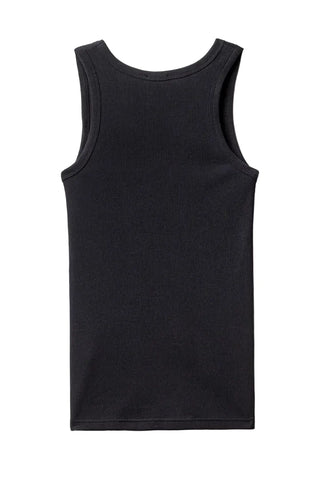 Le débardeur Marcel signature Les Tricots Marcel charbon en coton Pima premium. Fabriqué localement à Roanne. Un essentiel de style, de confort et de charisme !