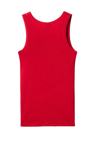 Découvrez l'authentique débardeur Marcel rouge des Tricots Marcel chez CQFD Avignon. En coton Pima côtelé 190g/m², 100% fabriqué à Roanne en circuit court.