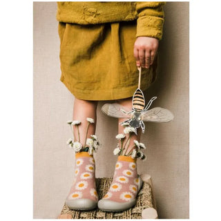 Les chaussons Collégien en coton Marguerite