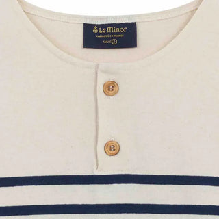 Marinière Le Minor pour homme col boutonné