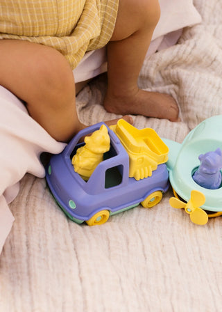 LE JOUET SIMPLE - Camion pompier pastel