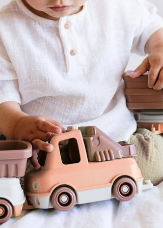 LE JOUET SIMPLE - Camion pompier pastel