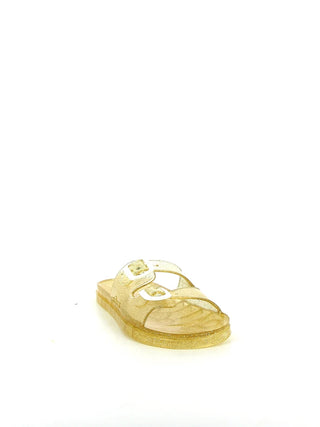 Découvrez les mules Mambo Méduse® doré pailleté. Confortables, ajustables et 100% recyclables. Le chic estival fabriqué en France disponible chez CQFD Avignon.